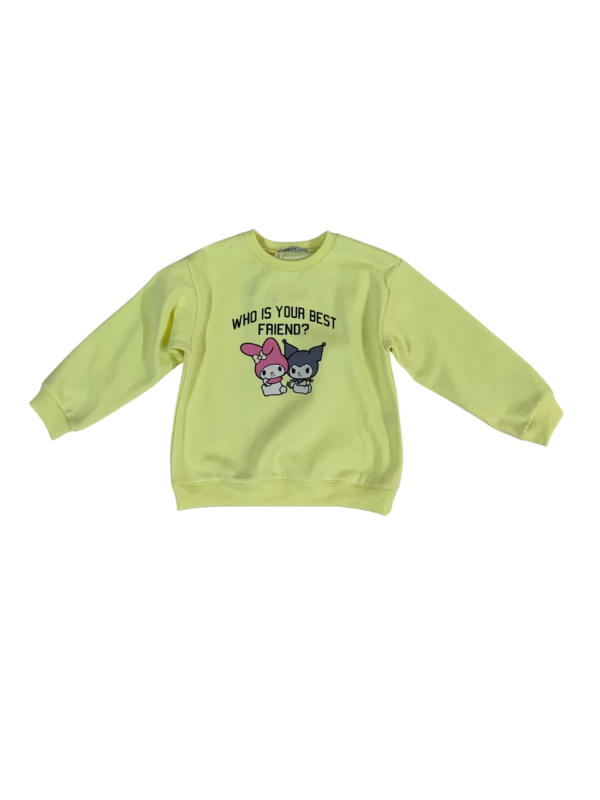 Sweatshirt Jaune Pastel My Melody & Kuromi