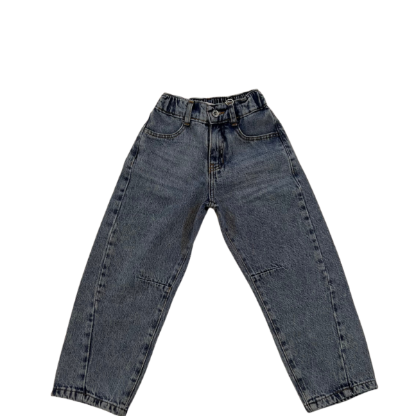 Design sans titre (12) Jean Enfant Coupe Confort – Bleu Denim