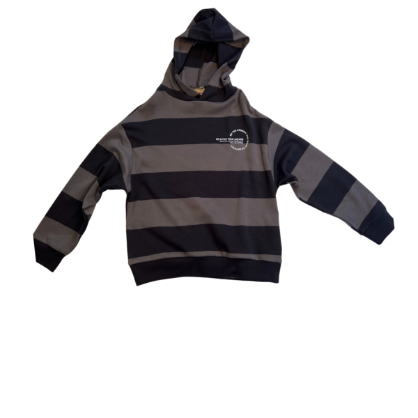 Sweat à Capuche Enfant Rayé – Style Urbain & Confort