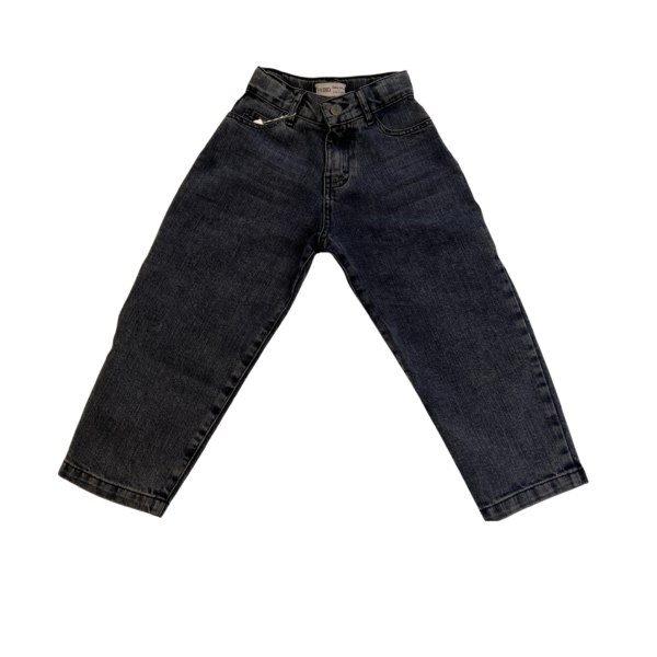 Design sans titre (16) Jean Enfant Coupe Droite – Denim Classique