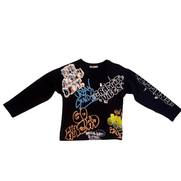 Design sans titre (20) Pull Enfant Street Art – Style Graffiti