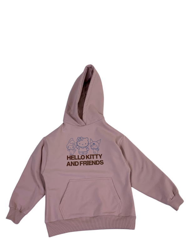 Sweat à Capuche Fille Hello Kitty – Rose Poudré