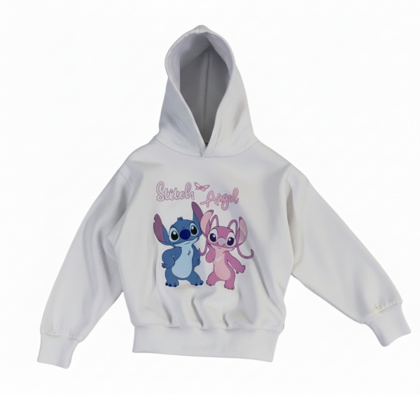 Hoodie Oversize White Stitch