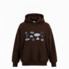Hoodie Oversize Marron "Multi-Logo" Streetwear