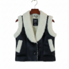 Gilet sans manches en Similicuir Marron en Sherpa (Moumoute)