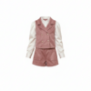 Gilet sans manches Enfant en Similicuir Marron – Doublure et Col en Sherpa