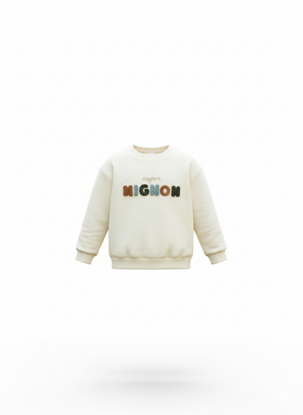 Gemini_Generated_Image_shm1a5shm1a5shm1 Sweat Bébé “Super Mignon” – Confort Doux & Style Adorable