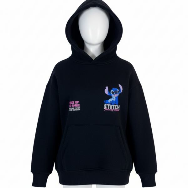 Hoodie Oversize black "Multi-Logo" Streetwear