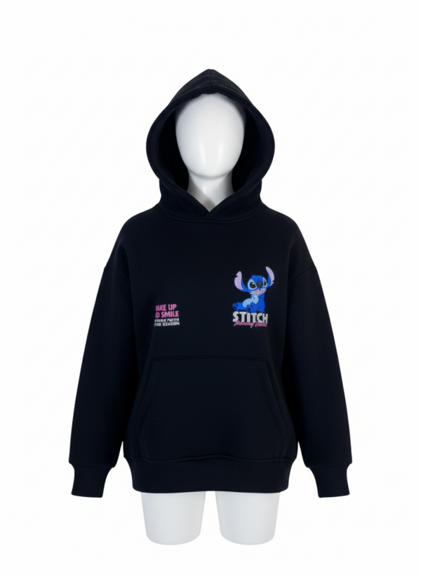 Hoodie Oversize black "Multi-Logo" Streetwear