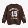 Sweatshirt Enfant Oversize Los Angeles 15 – Marron Chocolat