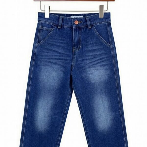 Pantalon Jean Enfant Large Bleu – Coupe Oversize 7/8