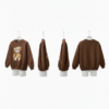Sweat-shirt Enfant "Teddy Glam" – Marron Chocolat